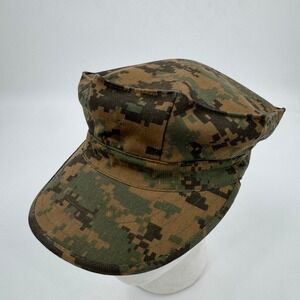 Military Surplus MARPAT Woodland Digital Camo Utility Cover 8-Point Cap Green L